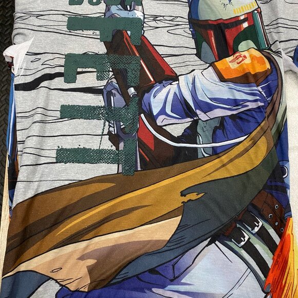 Star Wars Boba Fett All Over Print Men's T-Shirt Size Medium (M) - No Stain/Tear - Picture 4 of 4